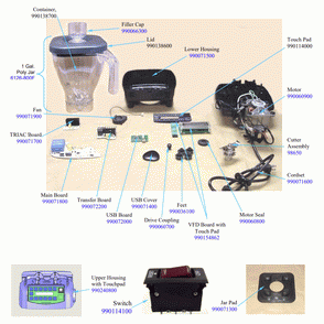 Part Location Diagram of 98650 Hamilton Beach Cutter Assembly